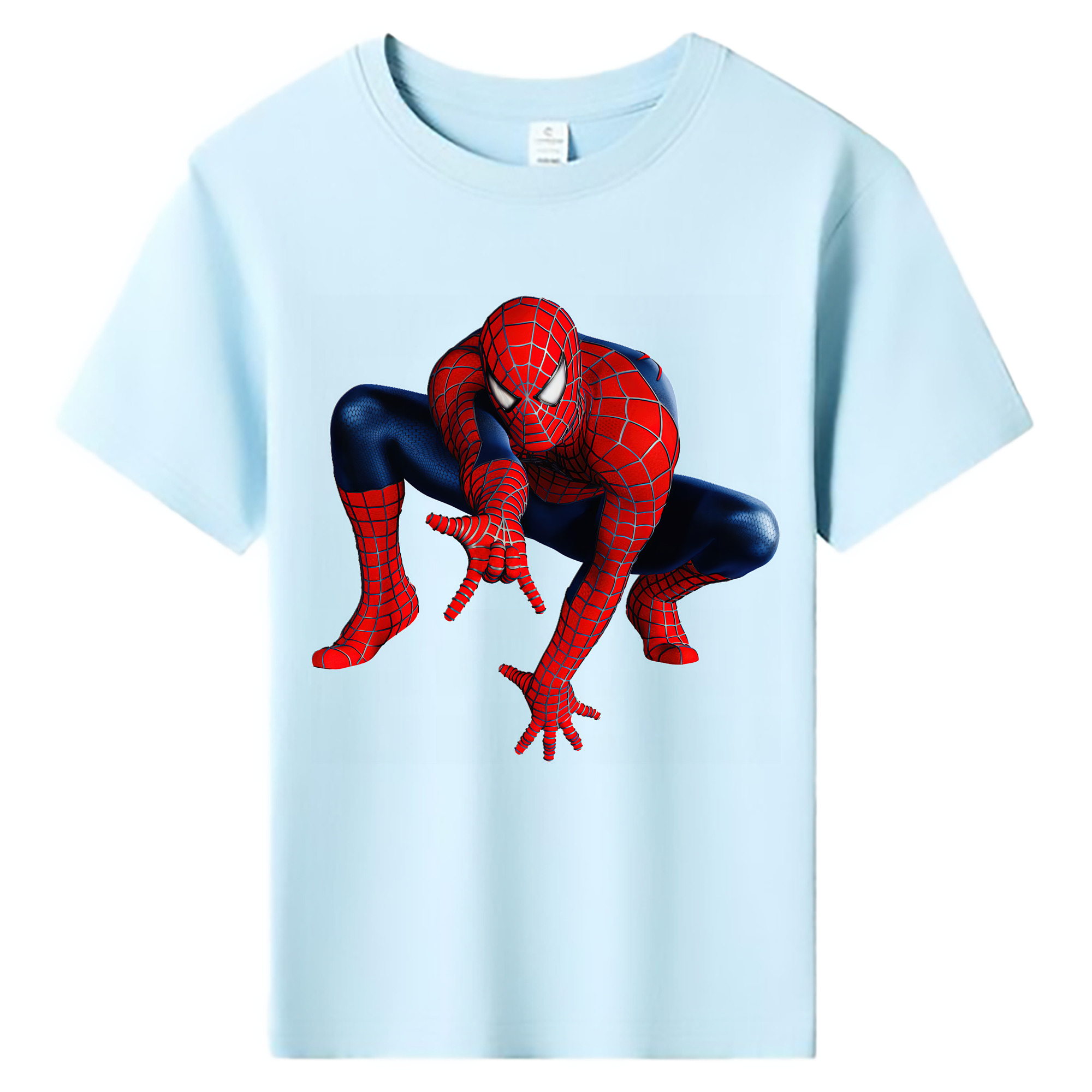 （画像用） Spider Man スパイダーマン 綿100％キッズTシャツ（フロントプリント）